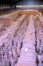 Exhibition of the famous Chinese Terracotta Army in Xian China Royalty Free Stock Photo